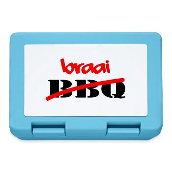 Braai Non BBQ - Boîte à goûter - bleu saphir - Devant