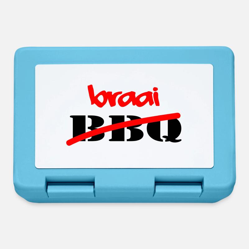 Braai Not BBQ - Lunchbox - sapphire blue