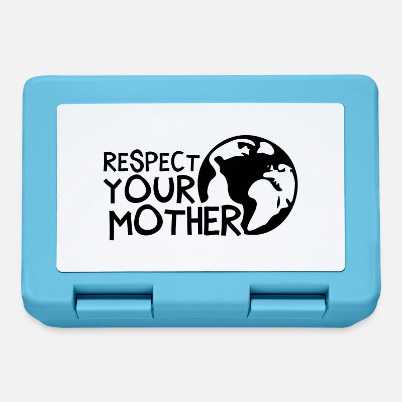 RESPECT YOUR MOTHER!, c, - Boîte à goûter - bleu saphir