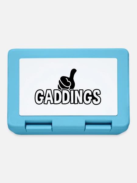 Gaddings - Dialekt - Pfalz - pfälzisch - 1C - Brotdose - Saphirblau