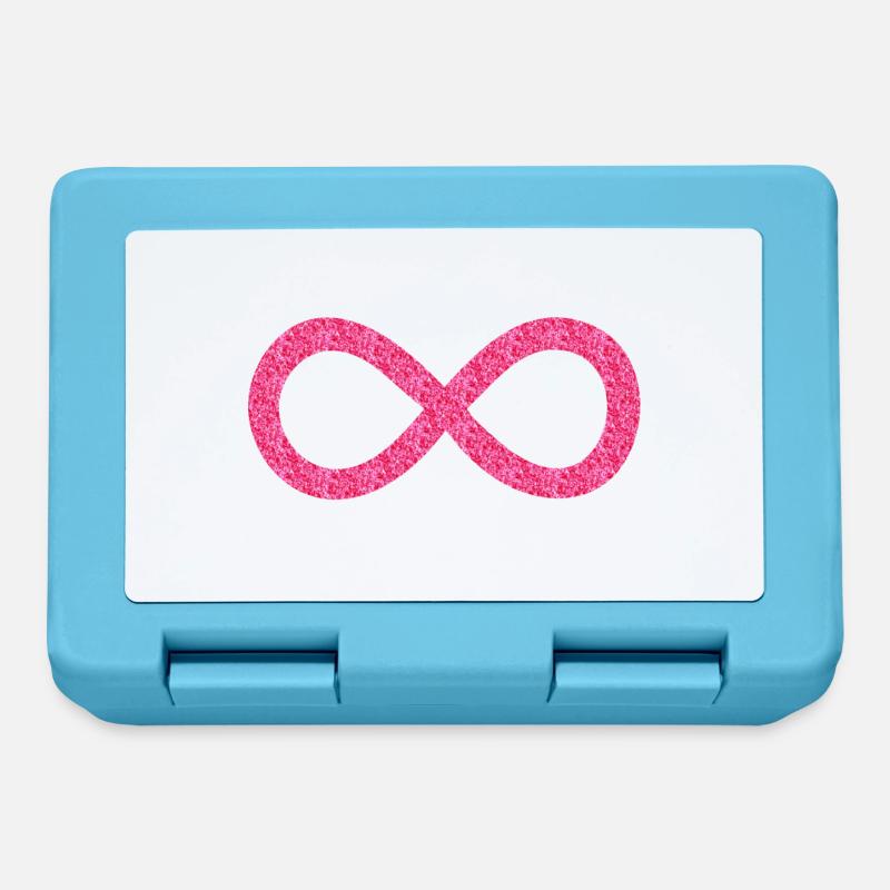 infinity glitter - Lunchbox - sapphire blue