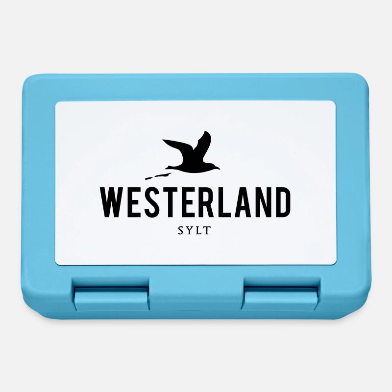 Möwe Westerland Sylt - Brotdose - Saphirblau