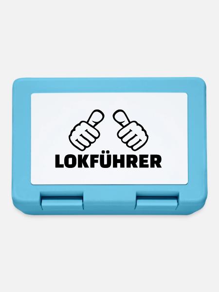 Lokführer - Brotdose - Saphirblau