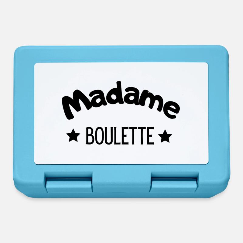 madame boulette - Boîte à goûter - bleu saphir