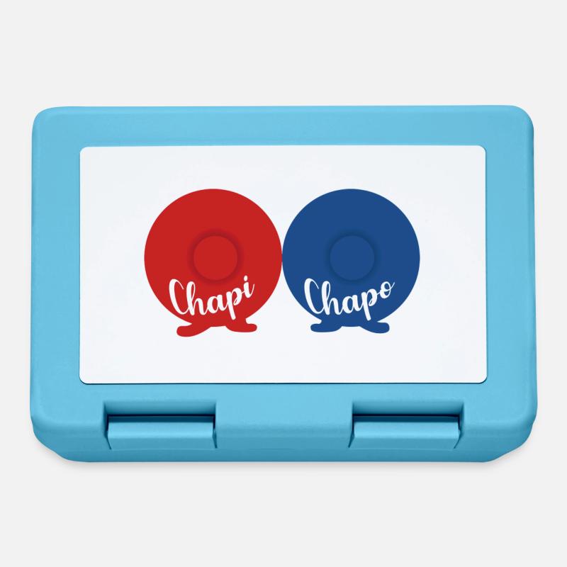 chapichapo - Boîte à goûter - bleu saphir