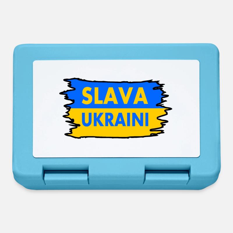 Slava ukraini - Boîte à goûter - bleu saphir