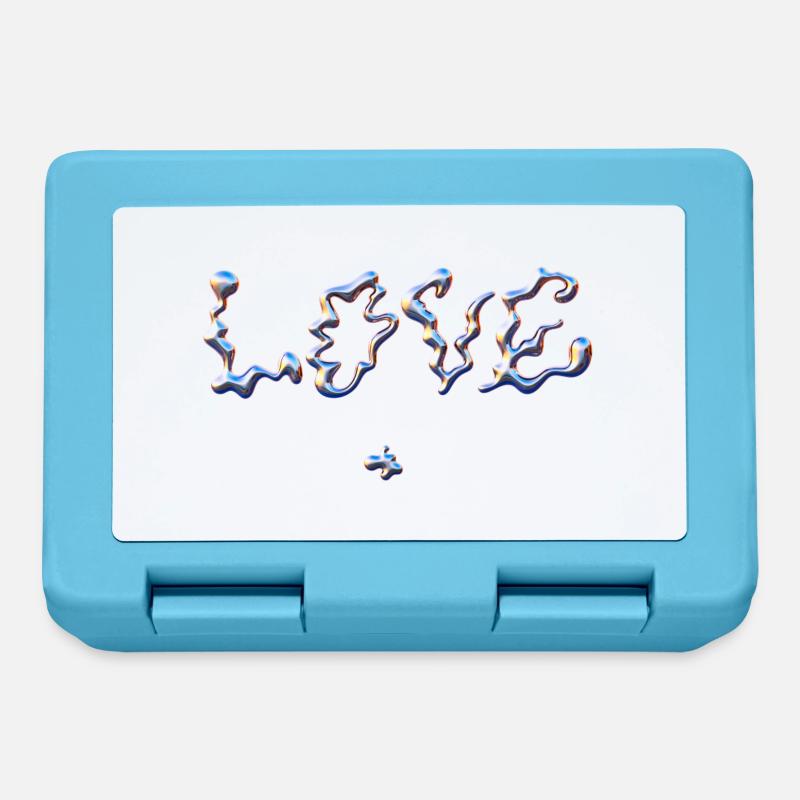 LOVE - Boîte à goûter - bleu saphir