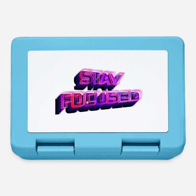 Stay focused - reste concentré - Boîte à goûter - bleu saphir