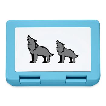 Meute de loups - Boîte à goûter - bleu saphir - Devant