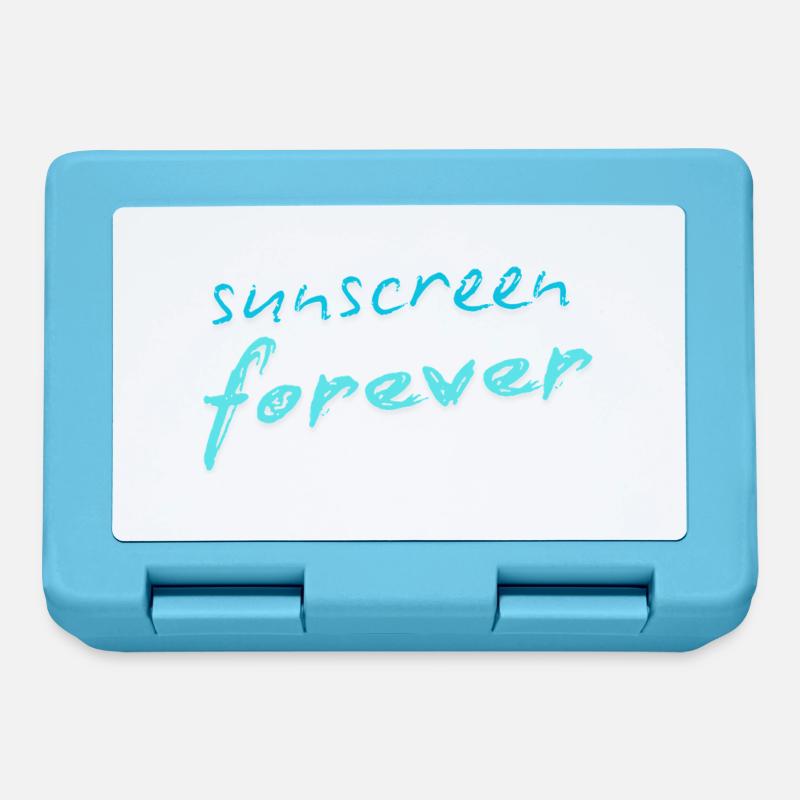Sunscreen forever - Brotdose - Saphirblau
