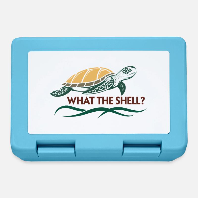 What the Shell? - Lunchbox - sapphire blue