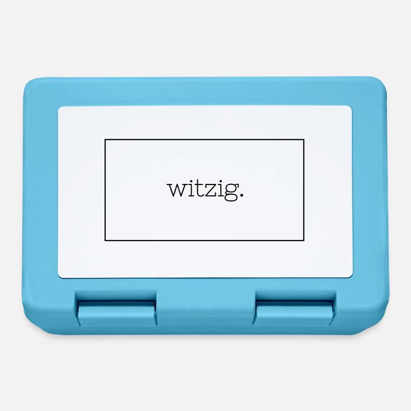 Witzig. - Brotdose - Saphirblau