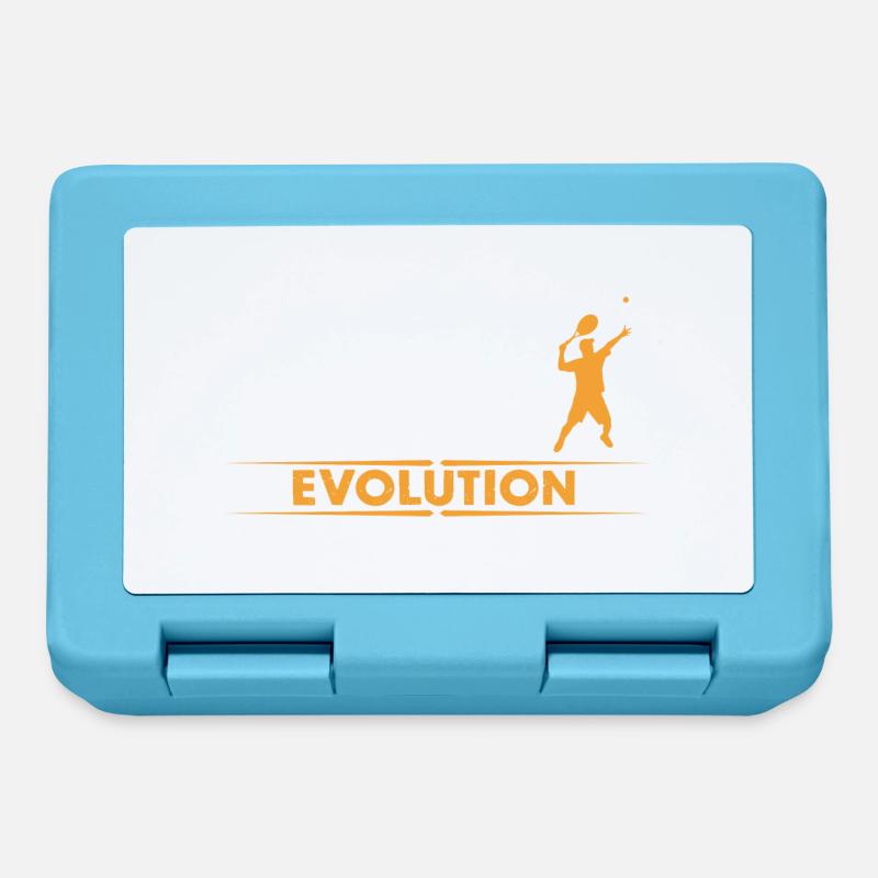Tennis Evolution - orange/weiss - Brotdose - Saphirblau