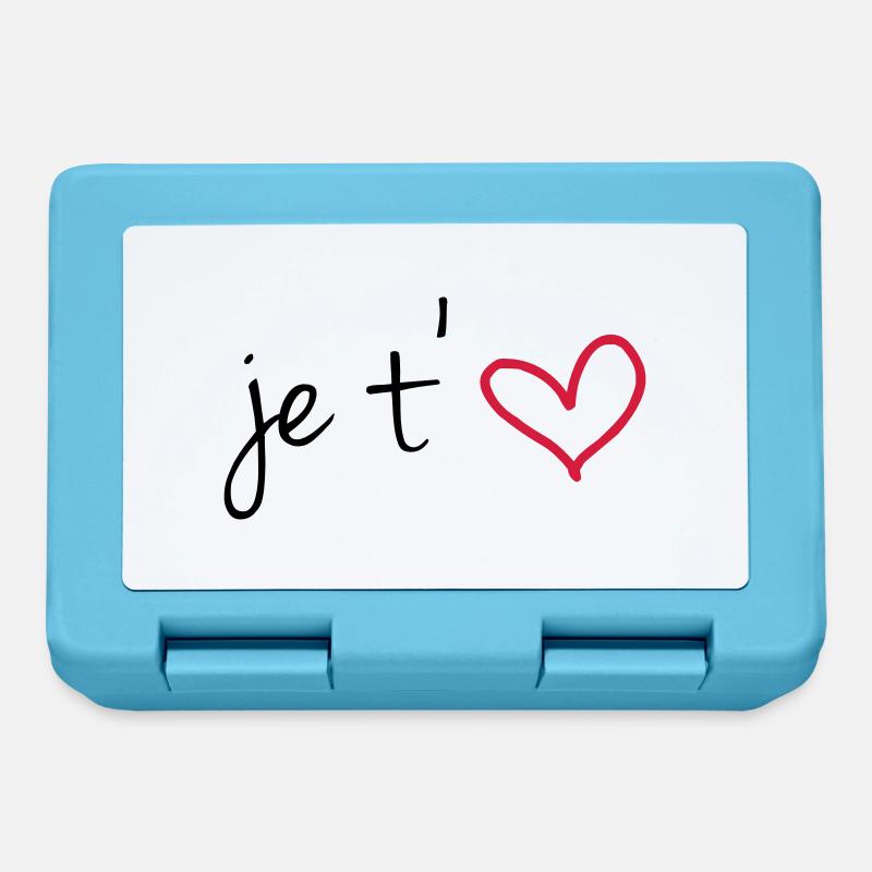 Je t'aime - Lunchbox - sapphire blue