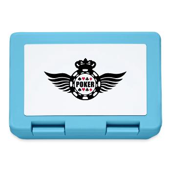 poker_king_wings_f2 - Lunchbox - sapphire blue - Front
