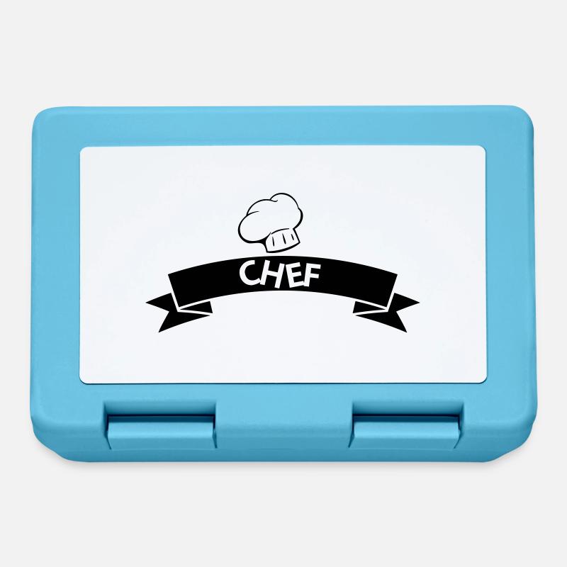 Chef ruban - Boîte à goûter - bleu saphir
