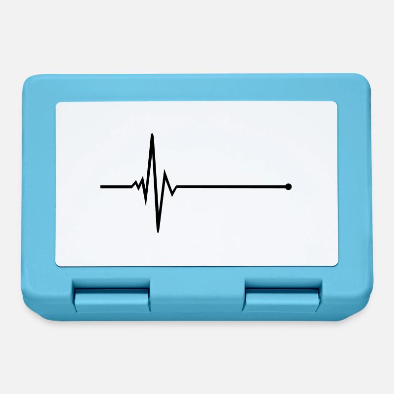 Puls - Pulslinie - Frequenz - Brotdose - Saphirblau