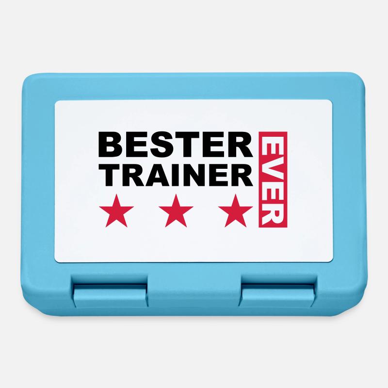 Bester Trainer - V2 - Brotdose - Saphirblau