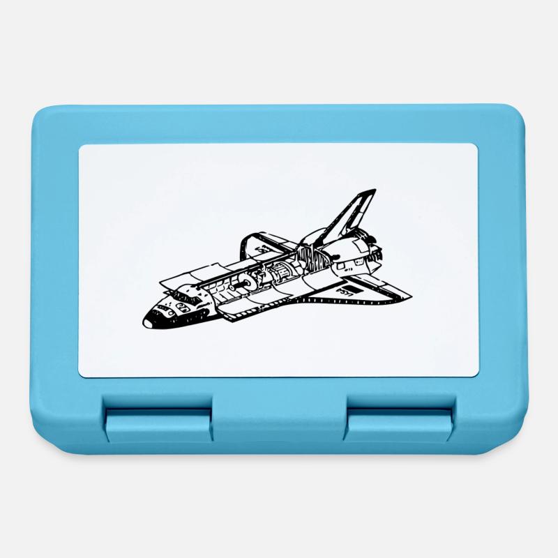 Space Shuttle - Brotdose - Saphirblau