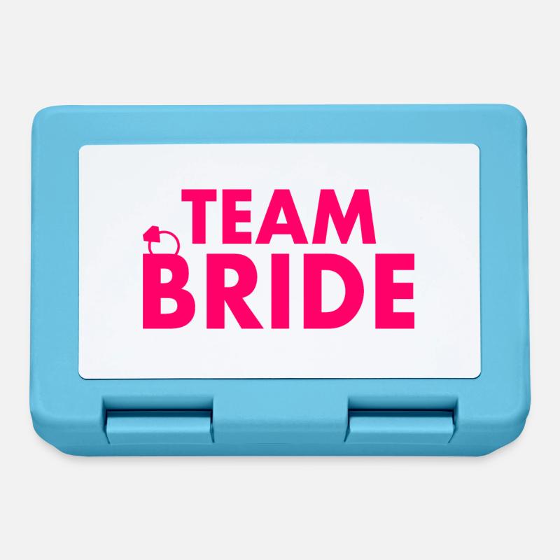 Team bride - Boîte à goûter - bleu saphir