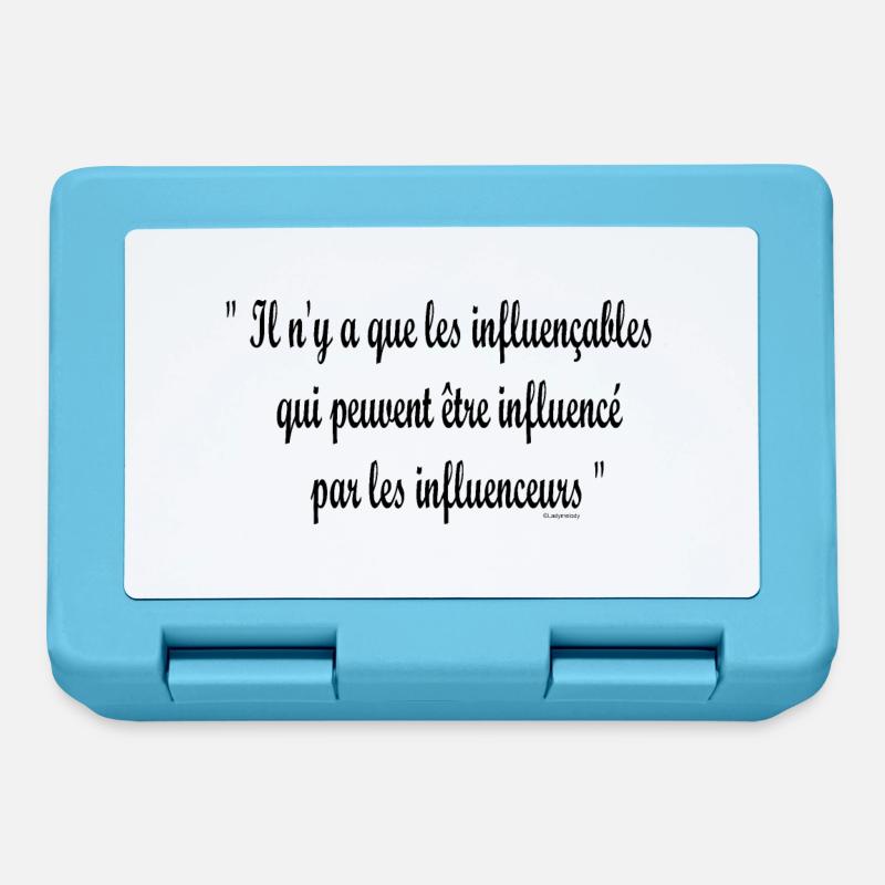LES INFLUENCEURS 1 - Boîte à goûter - bleu saphir