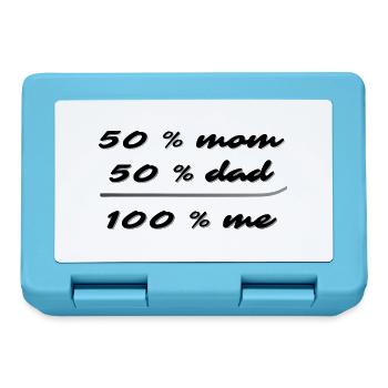 50% mom, 50% dad, 100% me - Lunchbox - sapphire blue - Front