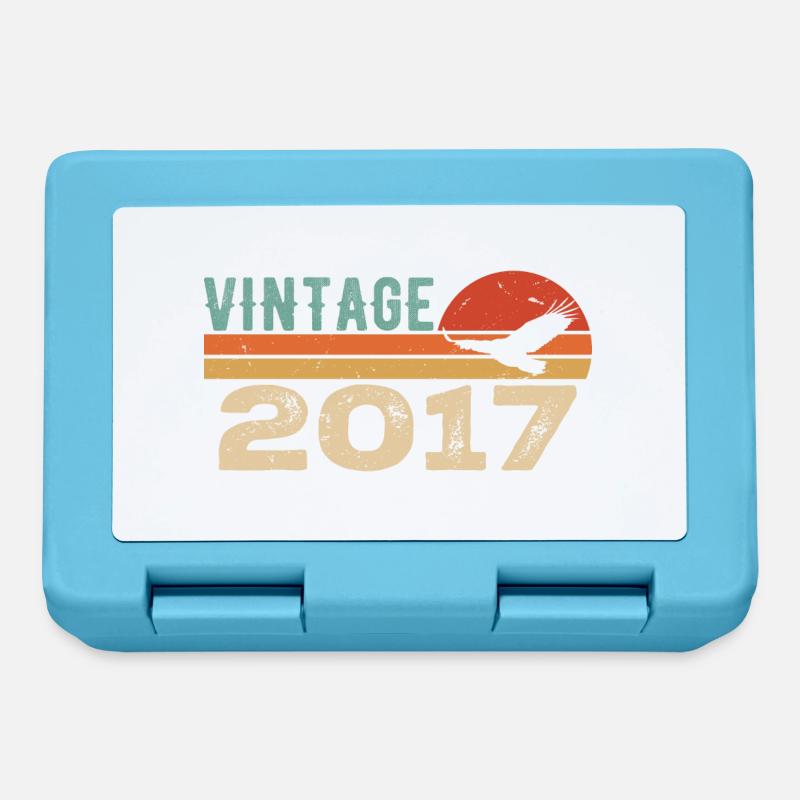 Vintage 2017 Cadeau D'anniversaire 2017 Retro 2017 - Boîte à goûter - bleu saphir