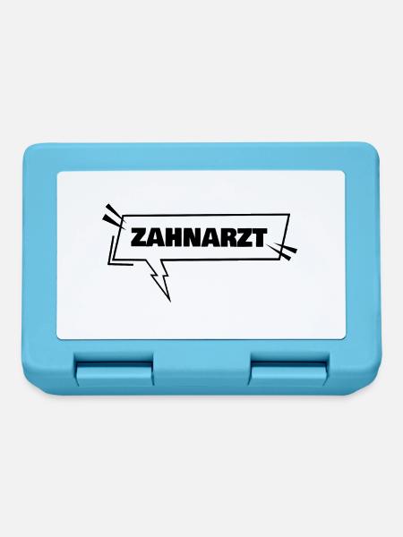 Zahnarzt - Brotdose - Saphirblau