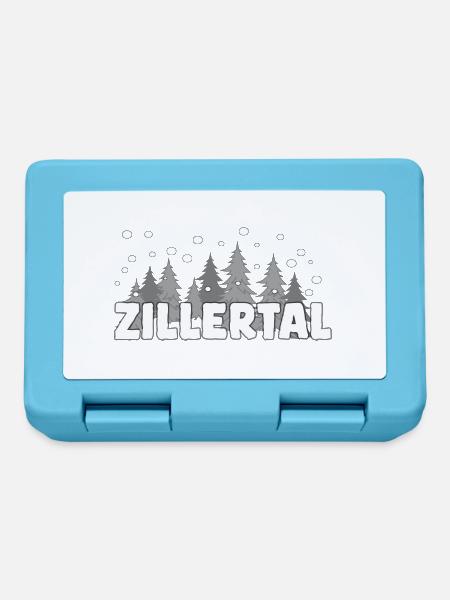 Zillertal Alpine Winter Ski - Brotdose - Saphirblau