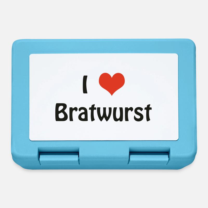Bratwurst - Brotdose - Saphirblau