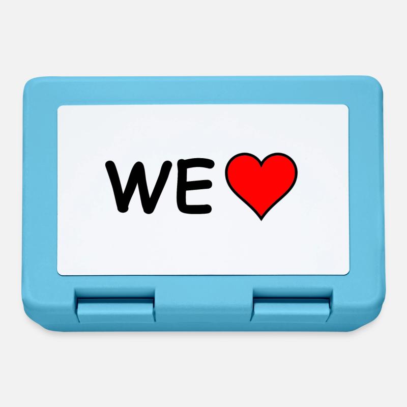 We Love (Comic Sans) - Brotdose - Saphirblau