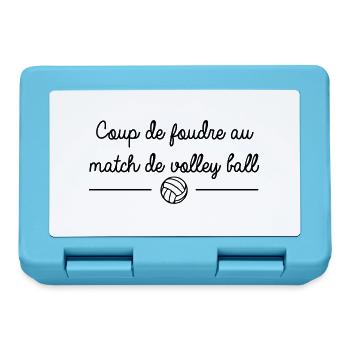 Coup de foudre au match de volley ball - Boîte à goûter - bleu saphir - Devant