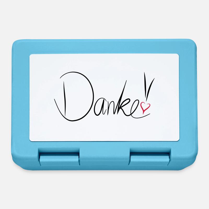 Danke - Brotdose - Saphirblau