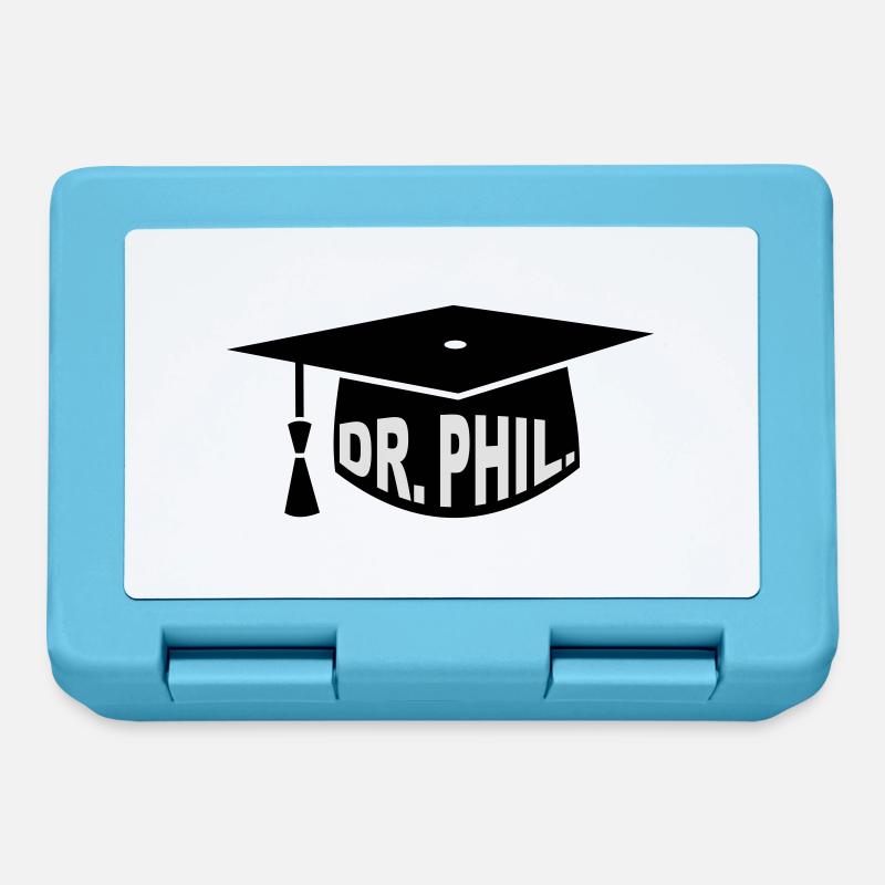 Doktor - Studium - Geschenk - Dr. phil. - - Brotdose - Saphirblau