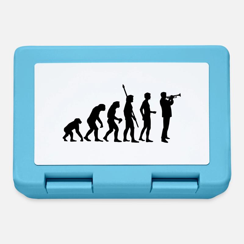 evolution_trompeter - Boîte à goûter - bleu saphir