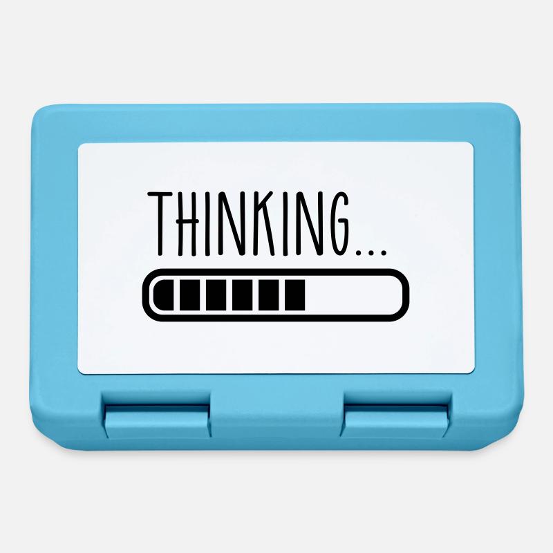 loading laden thinking denken - Brotdose - Saphirblau