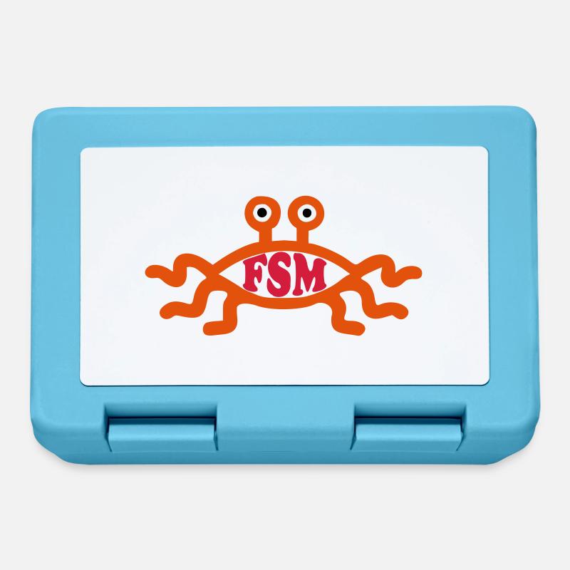 Fliegendes Spaghettimonster - Brotdose - Saphirblau