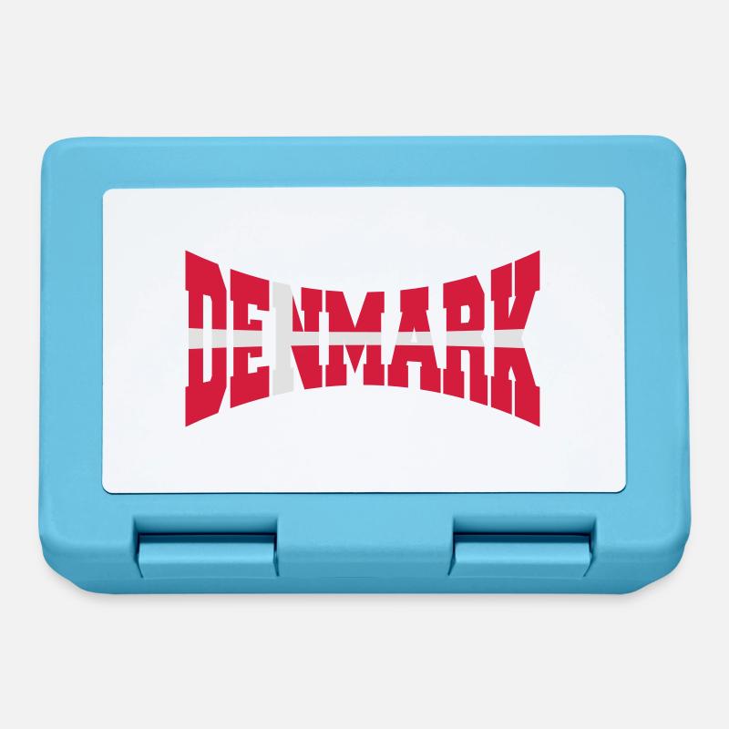 Denmark Danmark Flag Logo Design - Lunchbox - sapphire blue