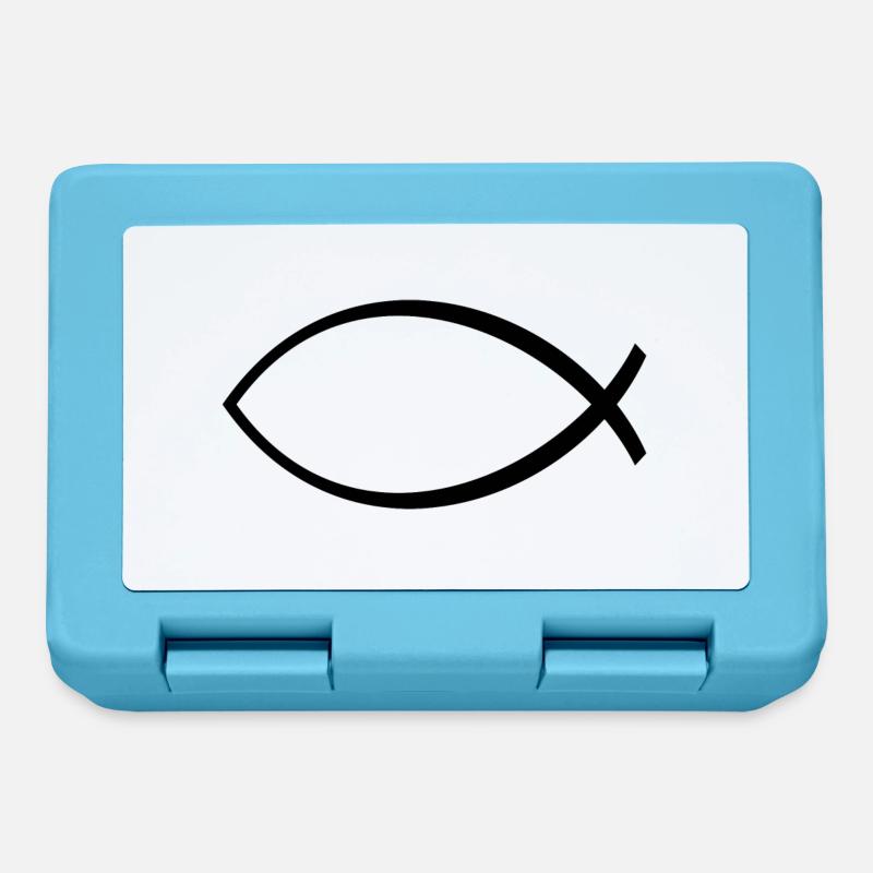 Ichthys Symbol - Boîte à goûter - bleu saphir