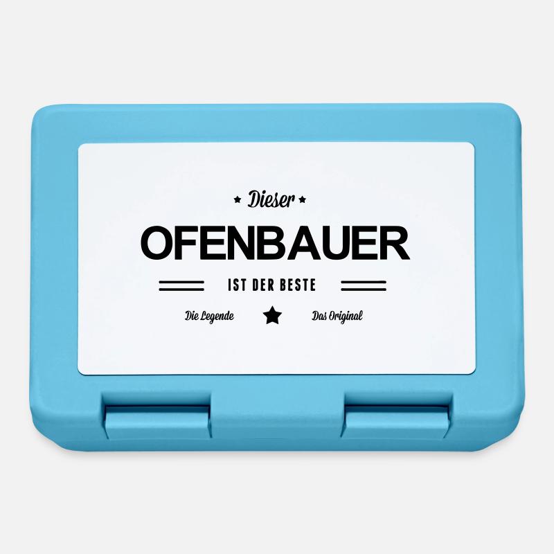 Bester Ofenbauer - Brotdose - Saphirblau