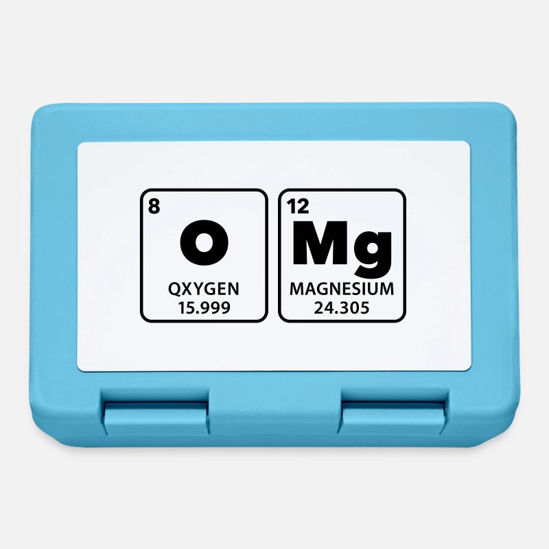 OMG Oh my god periodic table elements magnesium - Lunchbox - sapphire blue