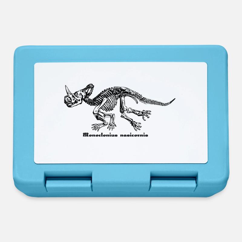 Dinosaur Monoclonius, design by Mondwinkel - Lunchbox - sapphire blue