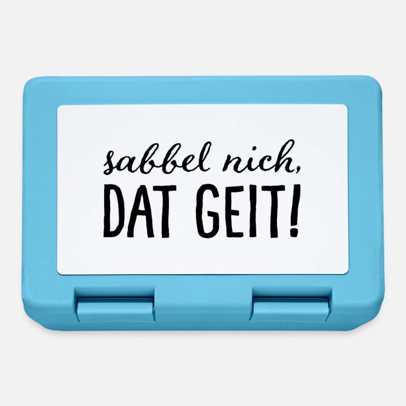 Sabbel nich, dat geit! - Brotdose - Saphirblau