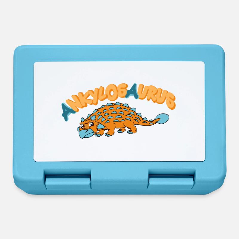 Ankylosaurus - Lunchbox - sapphire blue