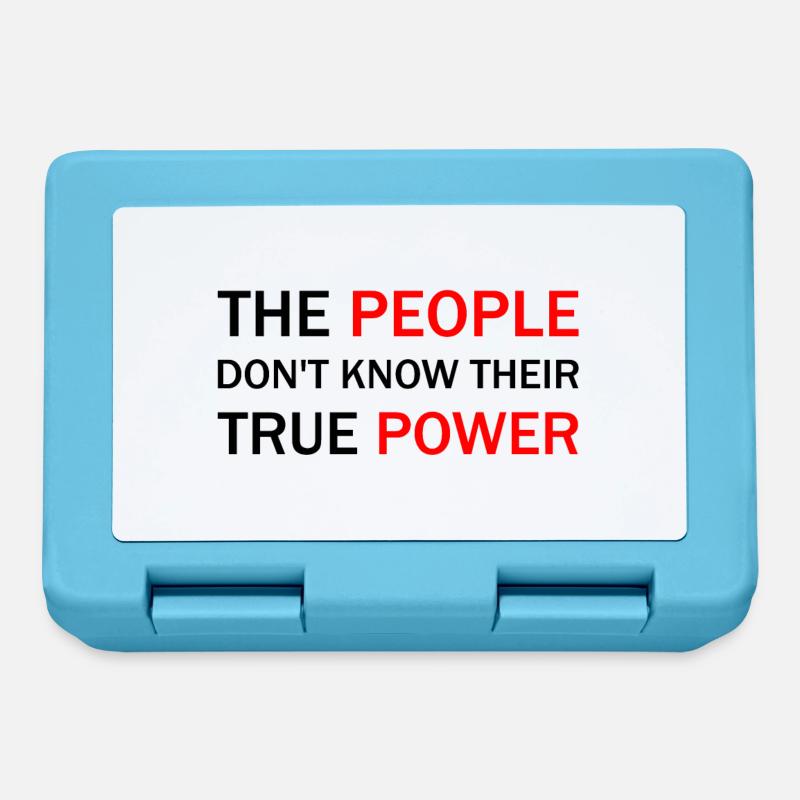 The people don’t know their true power - Brotdose - Saphirblau