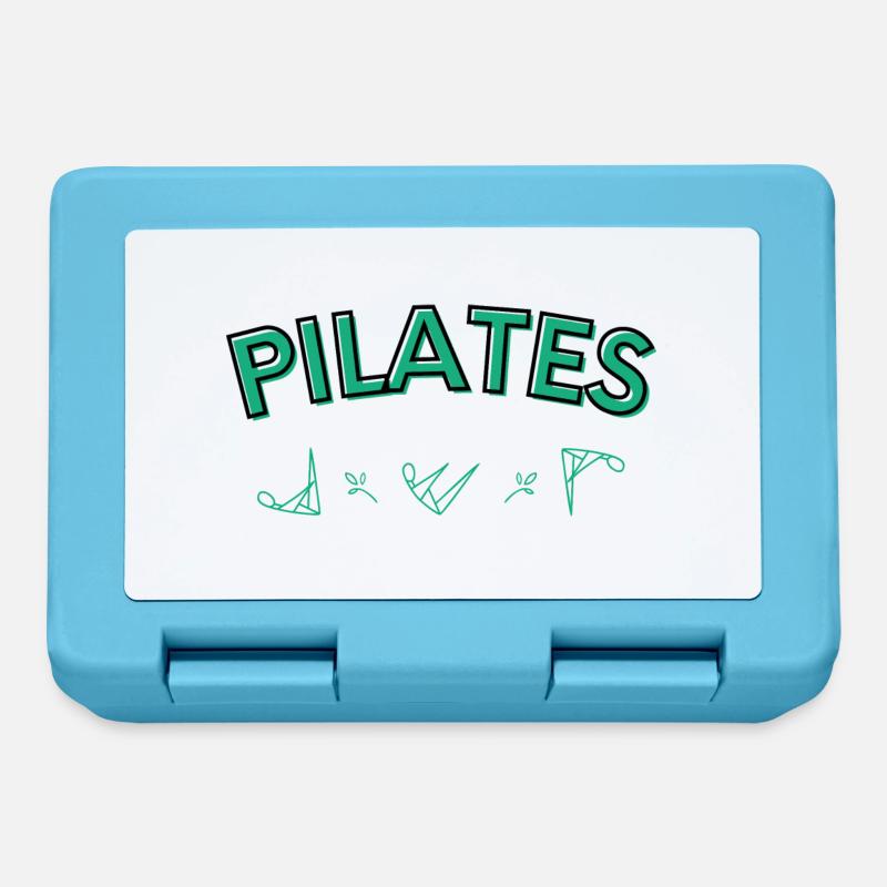 Pilates Différentes positions - Boîte à goûter - bleu saphir