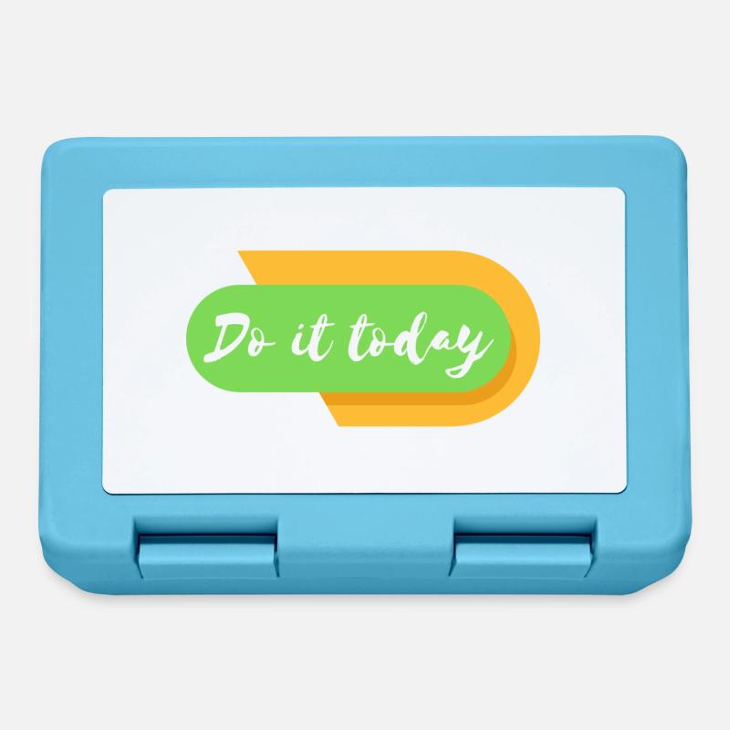 Do it today - Brotdose - Saphirblau