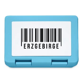 Erzgebirge Strichcode - Brotdose - Saphirblau - Vorne