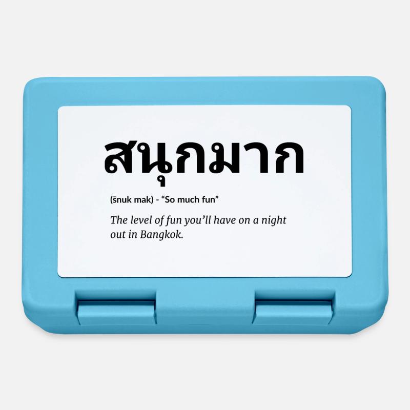 thai sprache - Brotdose - Saphirblau