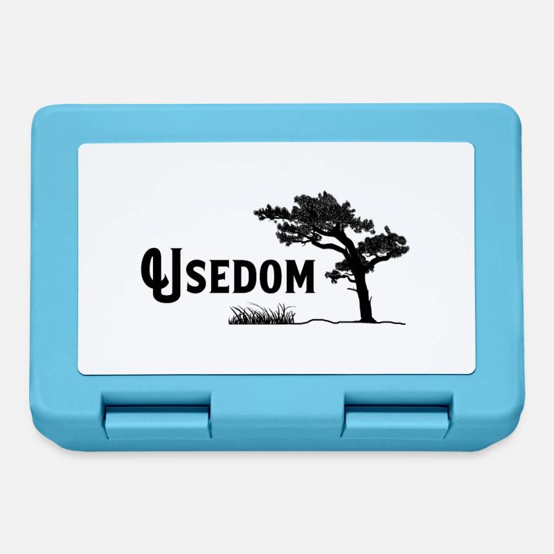 Usedom, Perle der Ostsee - Brotdose - Saphirblau